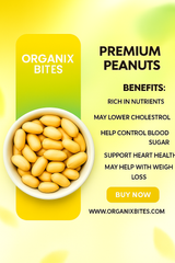 Organix Bites | Premium Unshelled Peanuts (Momphali) – Fresh, Crunchy & Natural Snack