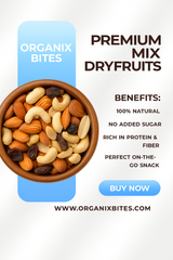 Organix Bites | Premium Mixed Dry Fruits – Handpicked Nuts & Dried Fruits Blend