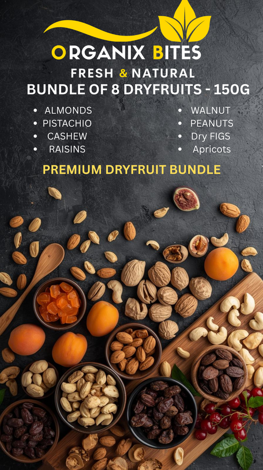 Organix bites | Bundle Of 8 Dry Fruits 150 GRAMS