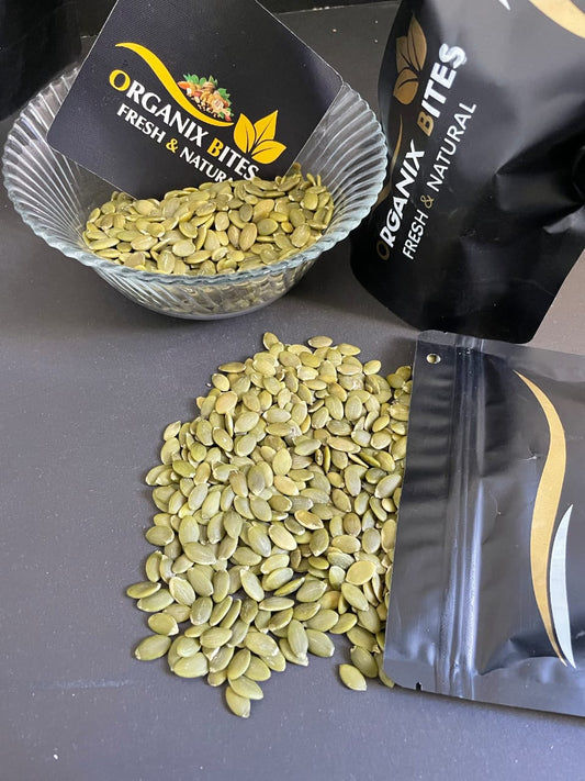 Organix Bites | Premium Raw Pumpkin Seeds – Nutritious & Crunchy Superfood Snack