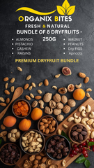 Organix bites | Bundle Of 8 Dry Fruits 250 GRAMS