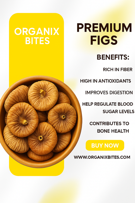 Organix Bites | Premium Dried Figs (Anjeer) – Fiber-Rich & Naturally Sweet Superfood
